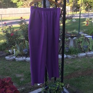 BonWorth Ladies Large Petite Purple Pants